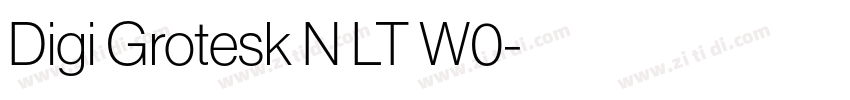 Digi Grotesk N LT W0字体转换